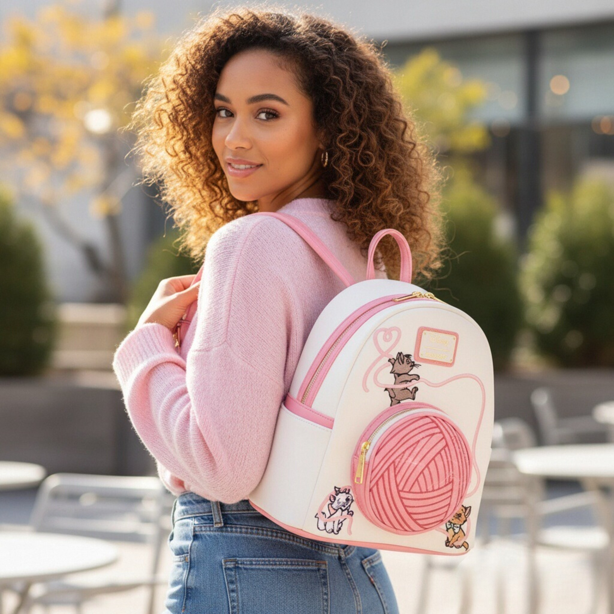 Fashion Backpack Women - The Aristocats Marie Floral Allover-Print Mini