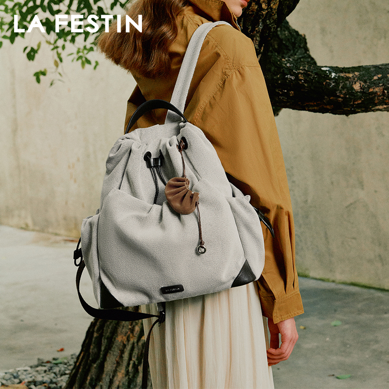 Canvas Backpack Casual - LA FESTIN Original Brand Backpack 2025