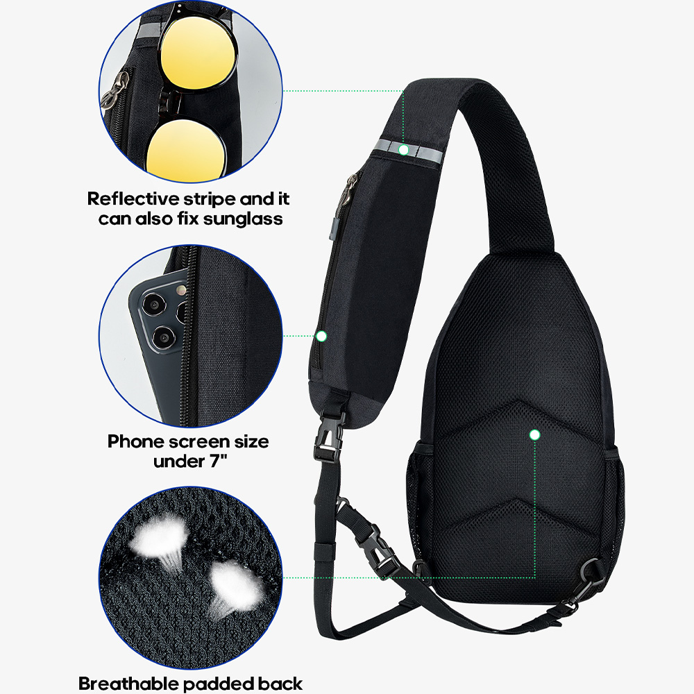 WATERFLY Crossbody Sling Bag C – обзор и цена Sling Backpack Shoulder