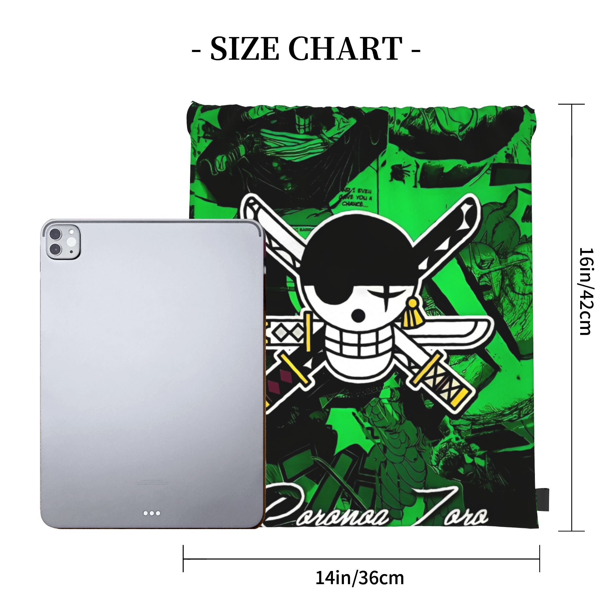 One Piece Zoro Skull Backpack  – обзор и цена Drawstring Gym Bag