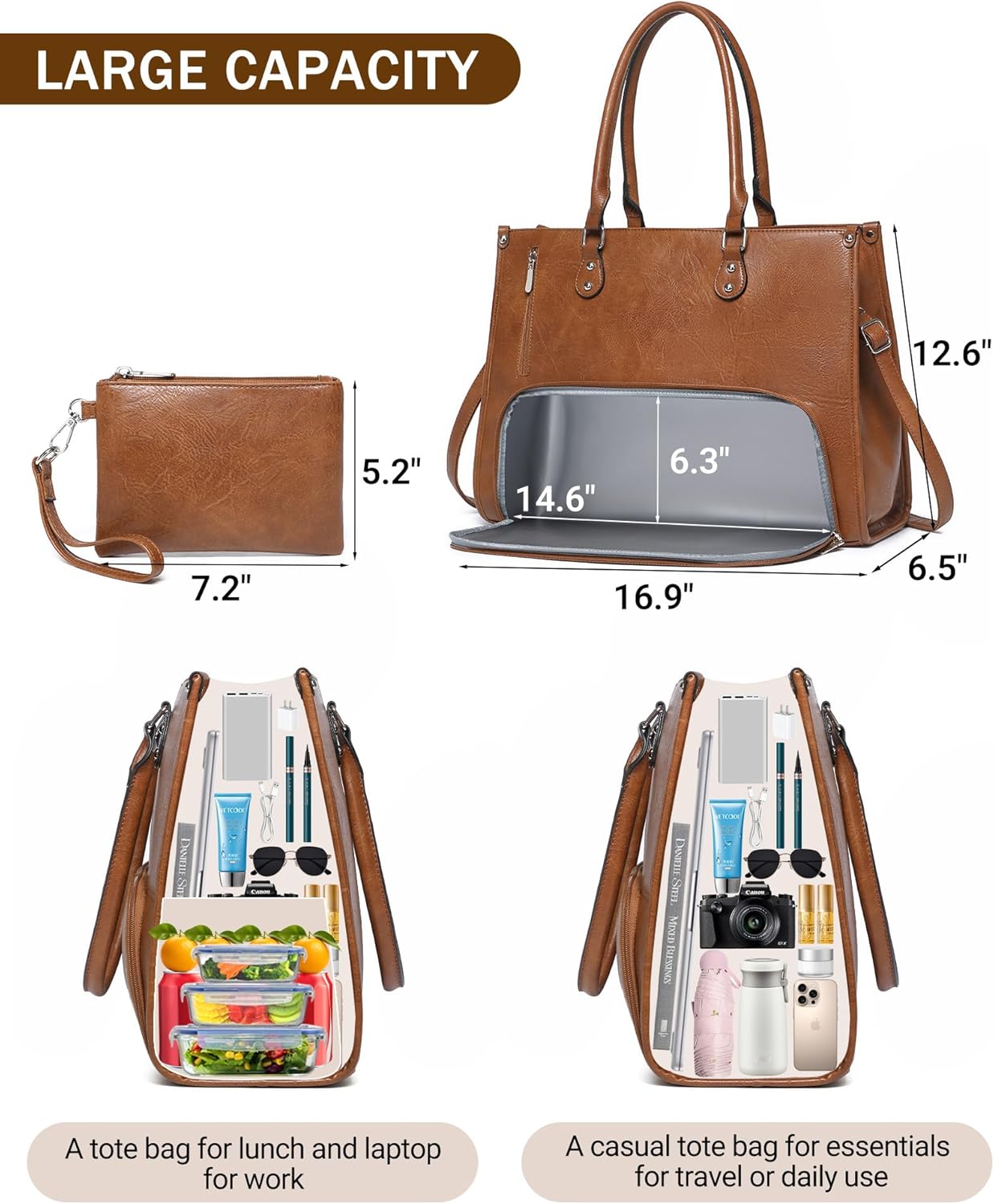 2 in 1 Laptop Tote Bag with In – обзор и цена Laptop Backpack 15.6