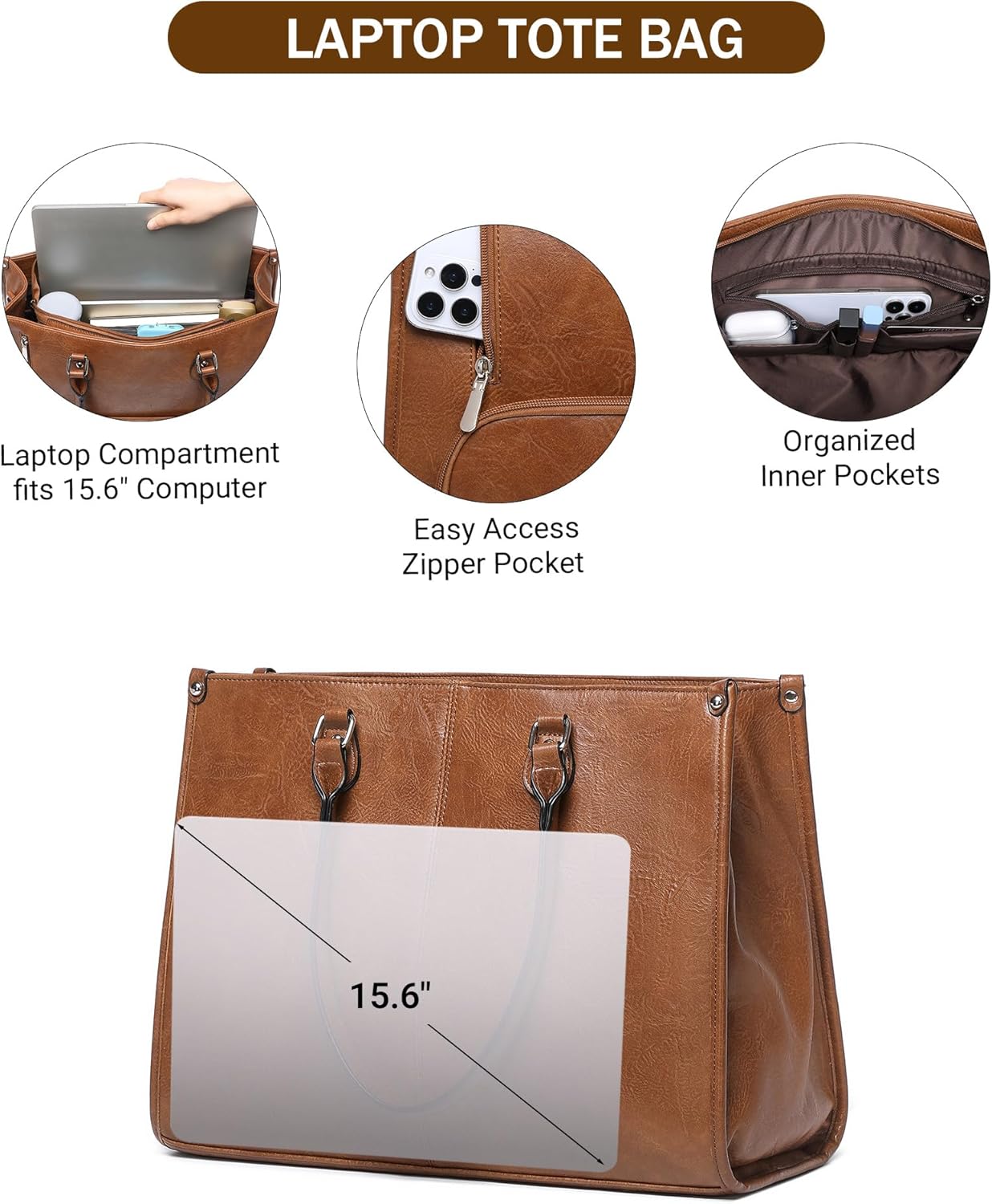 2 in 1 Laptop Tote Bag with In – обзор и цена Laptop Backpack 15.6