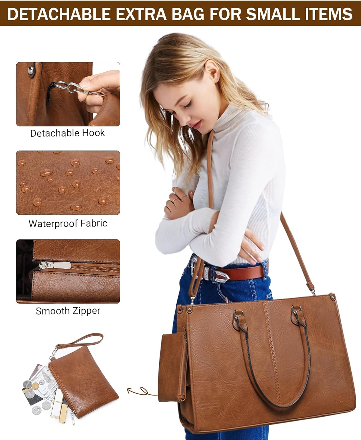 2 in 1 Laptop Tote Bag with In – обзор и цена Laptop Backpack 15.6