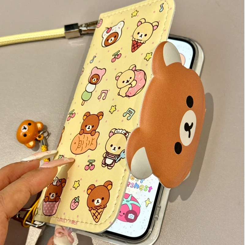 Rilakkuma Cute Cartoon Flip Le – обзор и цена Mini Backpack Purse