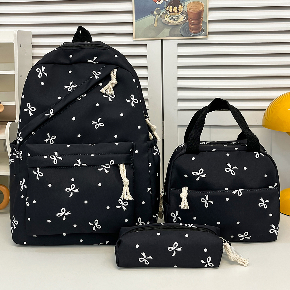 3pcs Bow Tie College School Ba – обзор и цена School Backpack Teen