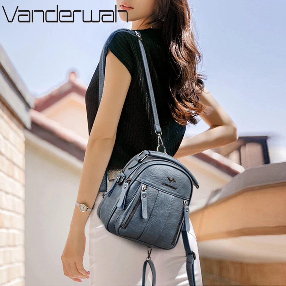 4 In 1 Leather Backpacks Multi – обзор и цена Leather Backpack Vintage