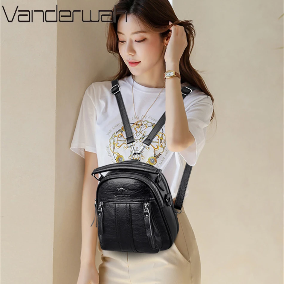4 In 1 Leather Backpacks Multi – обзор и цена Leather Backpack Vintage