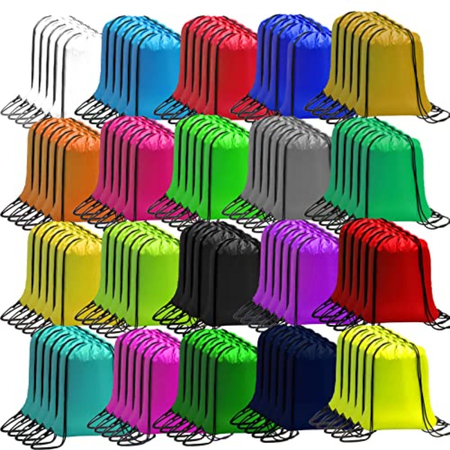 100 Pack Drawstring Bags Bulk, – обзор и цена Drawstring Gym Bag