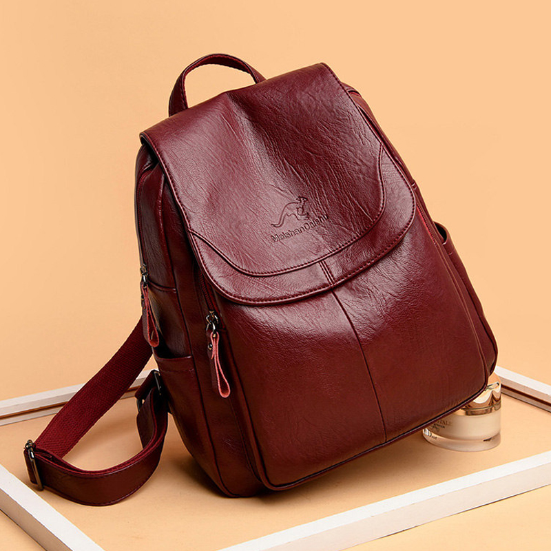 9 Color Women Soft Leather Bac – обзор и цена Leather Backpack Vintage