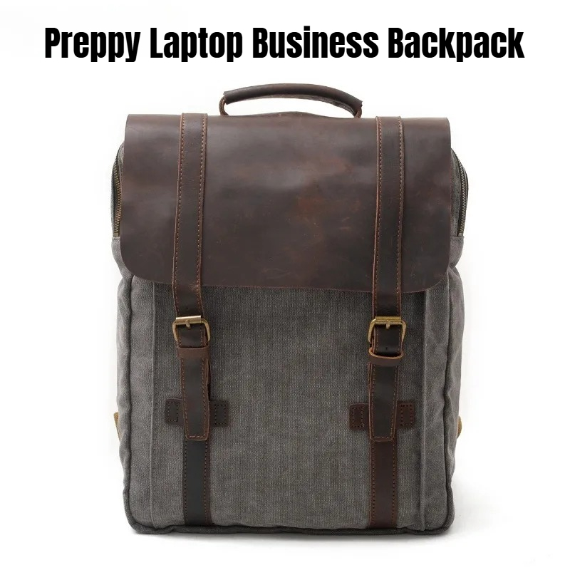 Military Canvas Leather Backpa – обзор и цена Rucksack Military Style