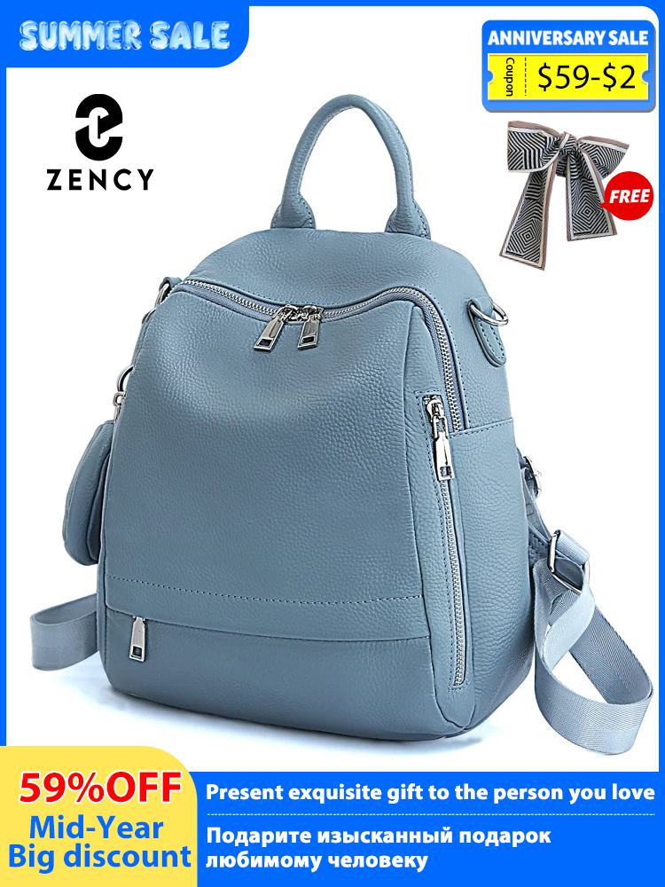 Zency Women's Genuine Leather  – обзор и цена Fashion Backpack Women