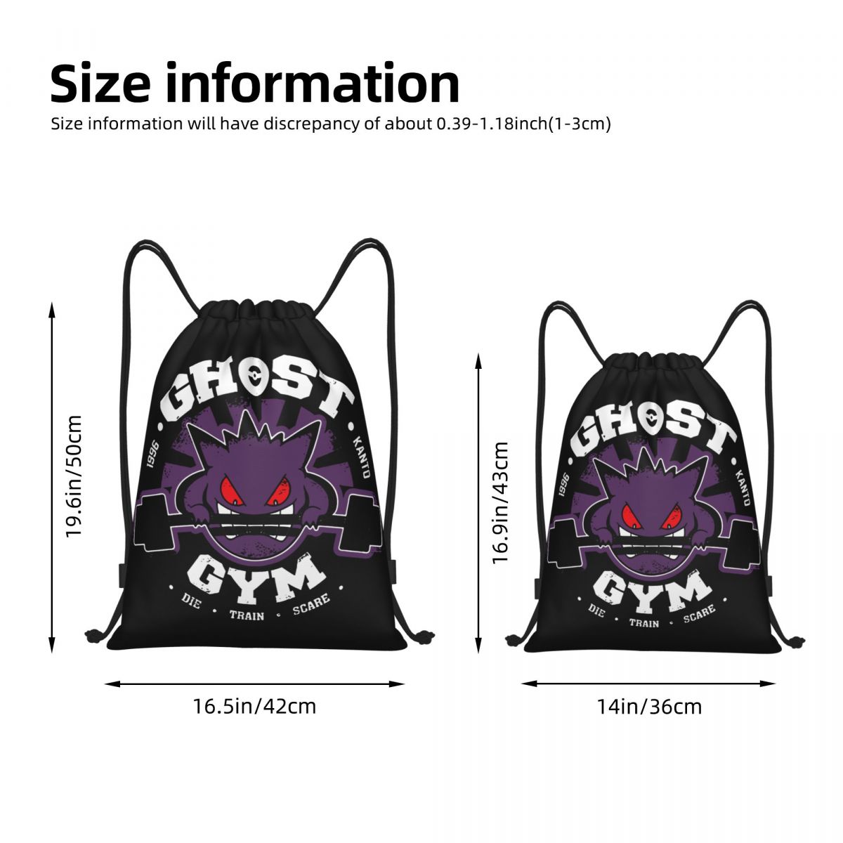 Ghost Gym Drawstring Backpack  – обзор и цена Drawstring Gym Bag