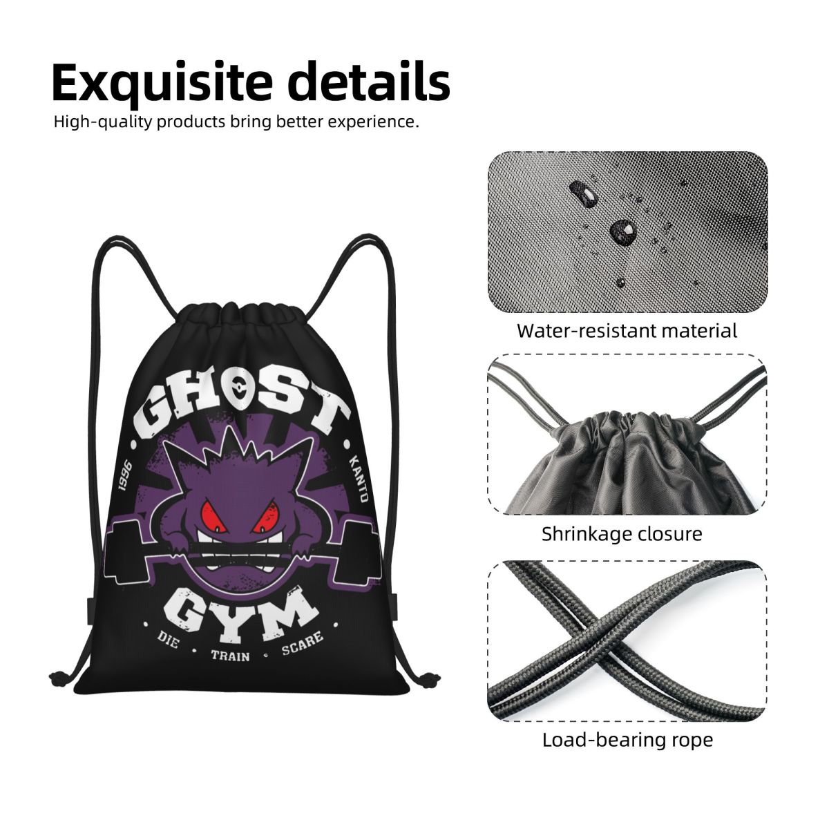 Ghost Gym Drawstring Backpack  – обзор и цена Drawstring Gym Bag