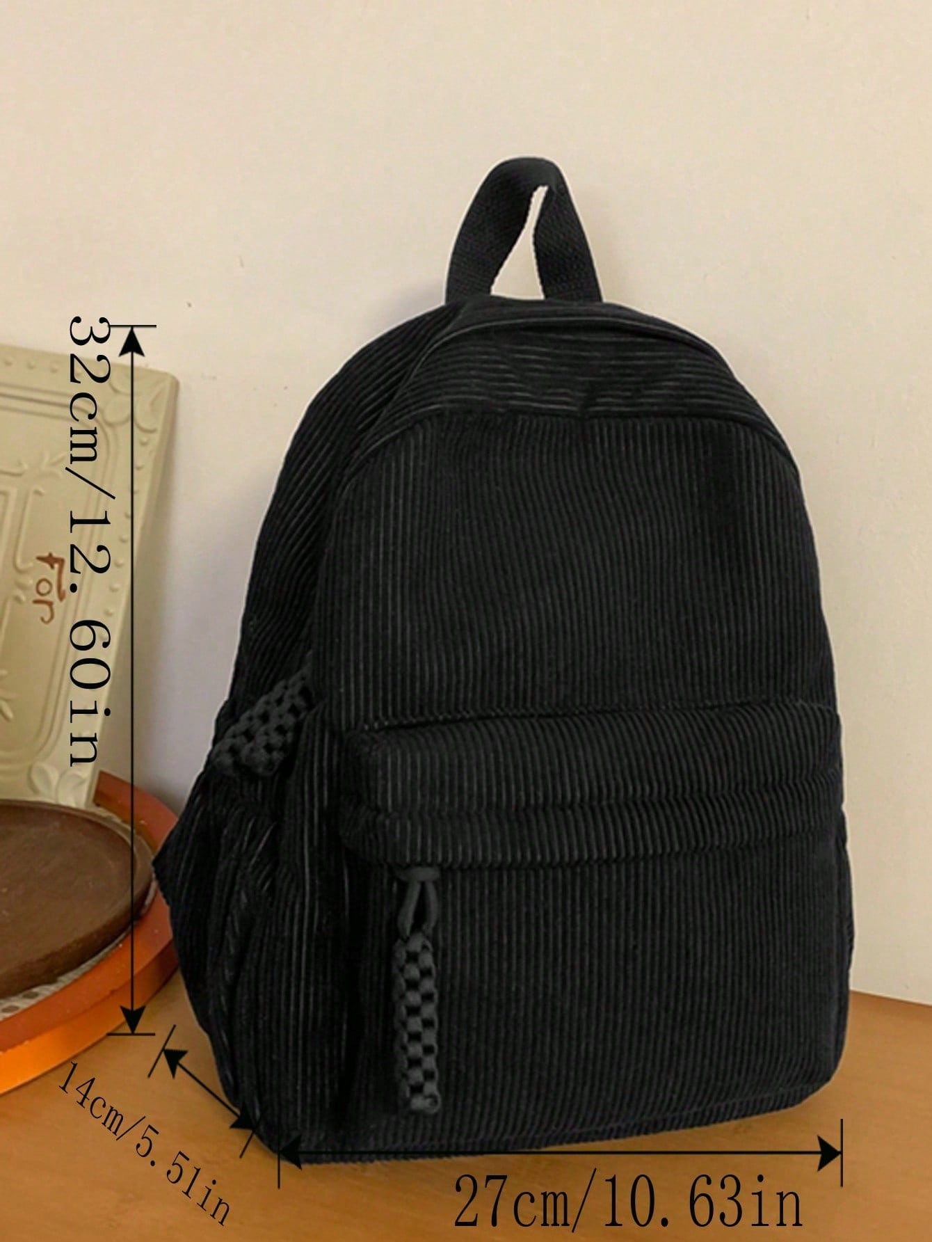 Solid Color Corduroy Fabric Fa – обзор и цена Fashion Backpack Women