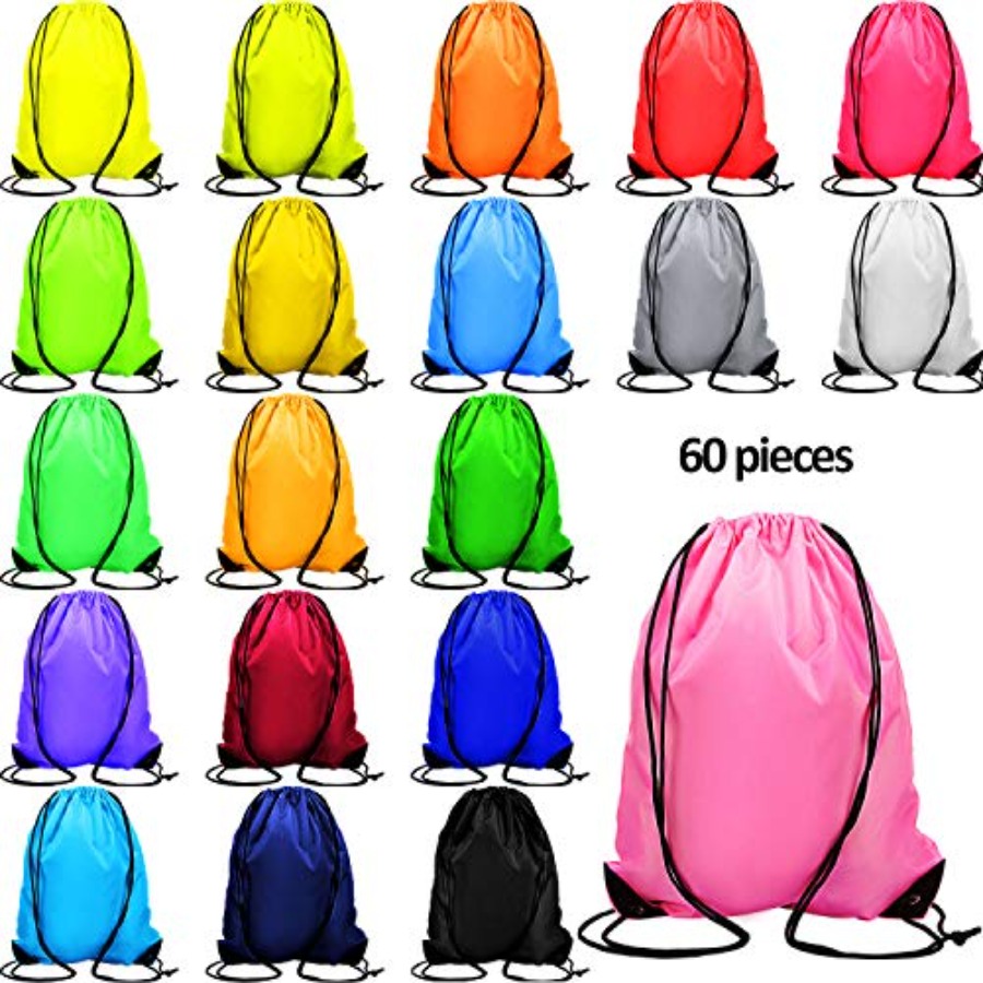 60 Pieces Drawstring Backpack  – обзор и цена Drawstring Gym Bag