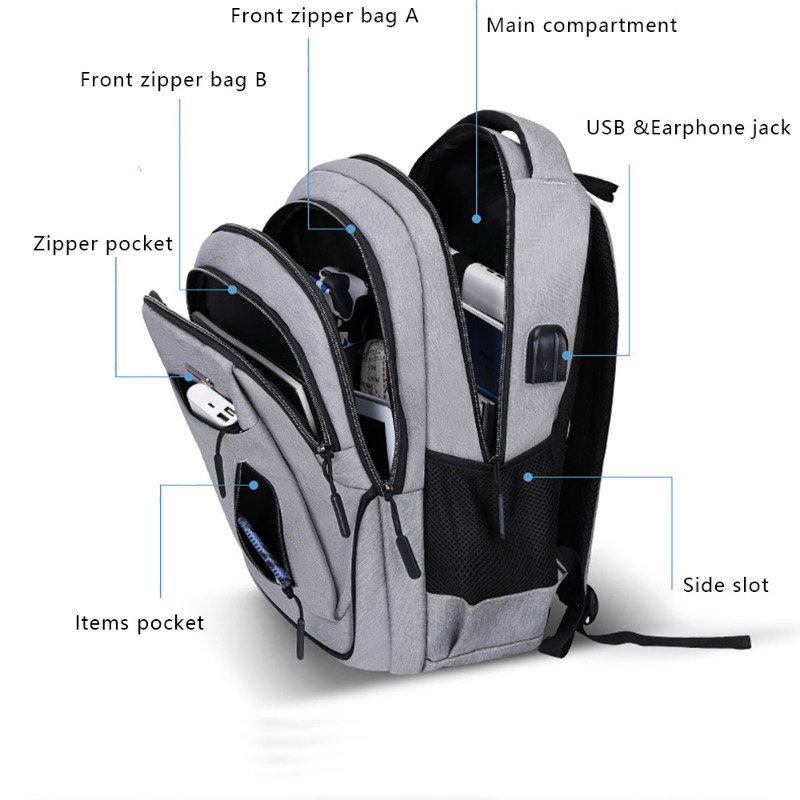 Large Capacity Backpack Men La – обзор и цена Laptop Backpack 15.6