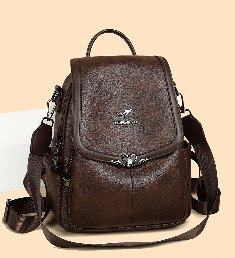 2026 new Ladies Bookbag Rucksa – обзор и цена Leather Backpack Vintage