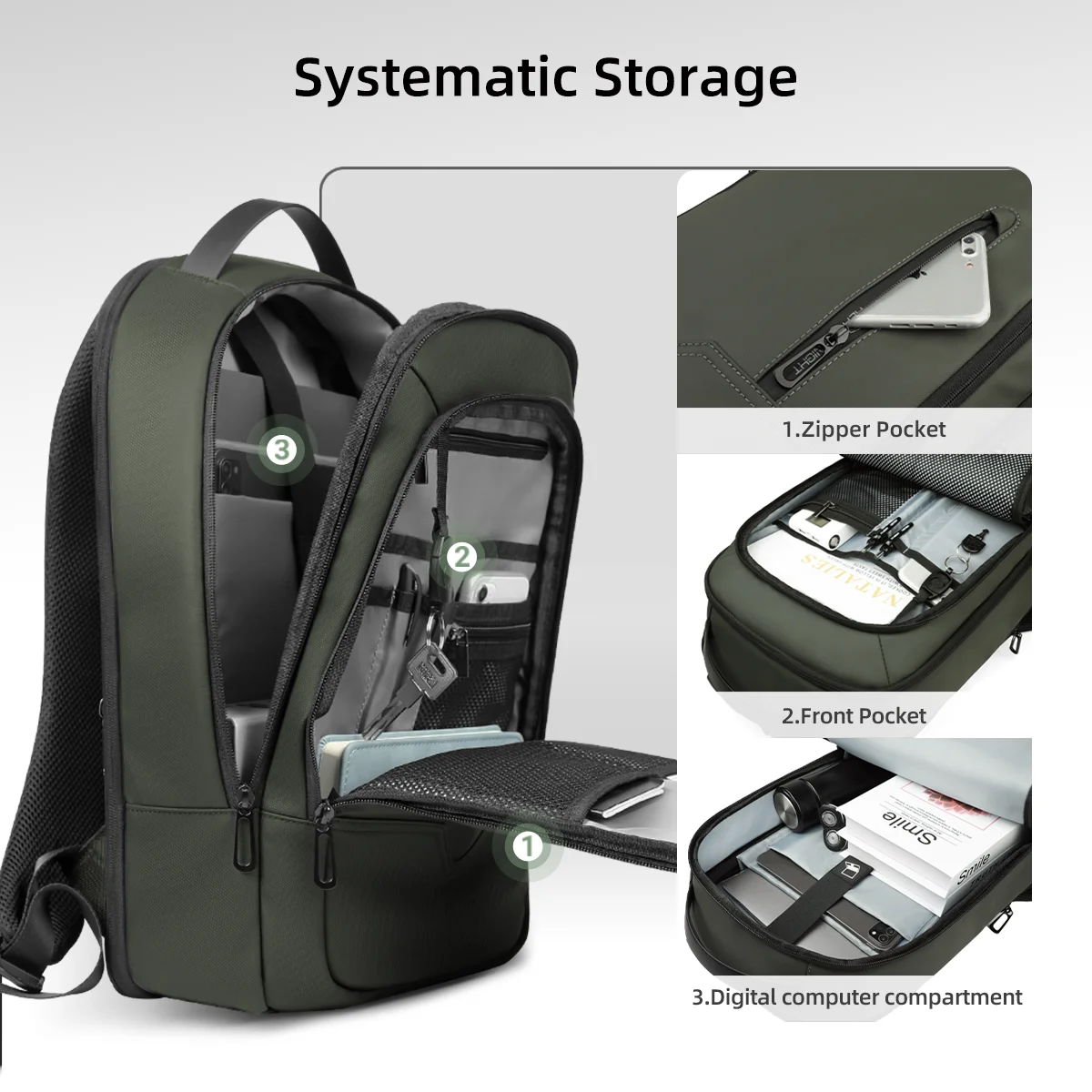 HK Expandable Business Backpac – обзор и цена Laptop Backpack 15.6