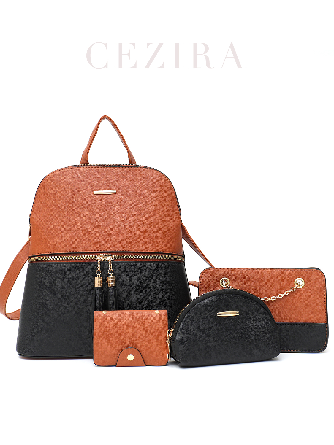 4 PCS Bags Set Women's Fashion – обзор и цена Mini Backpack Purse