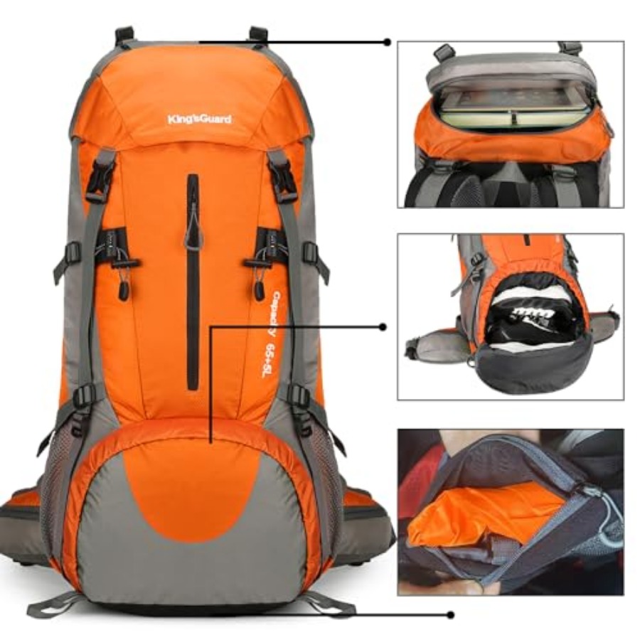 70L Hiking Backpack with Rain  – обзор и цена Hiking Backpack Waterproof