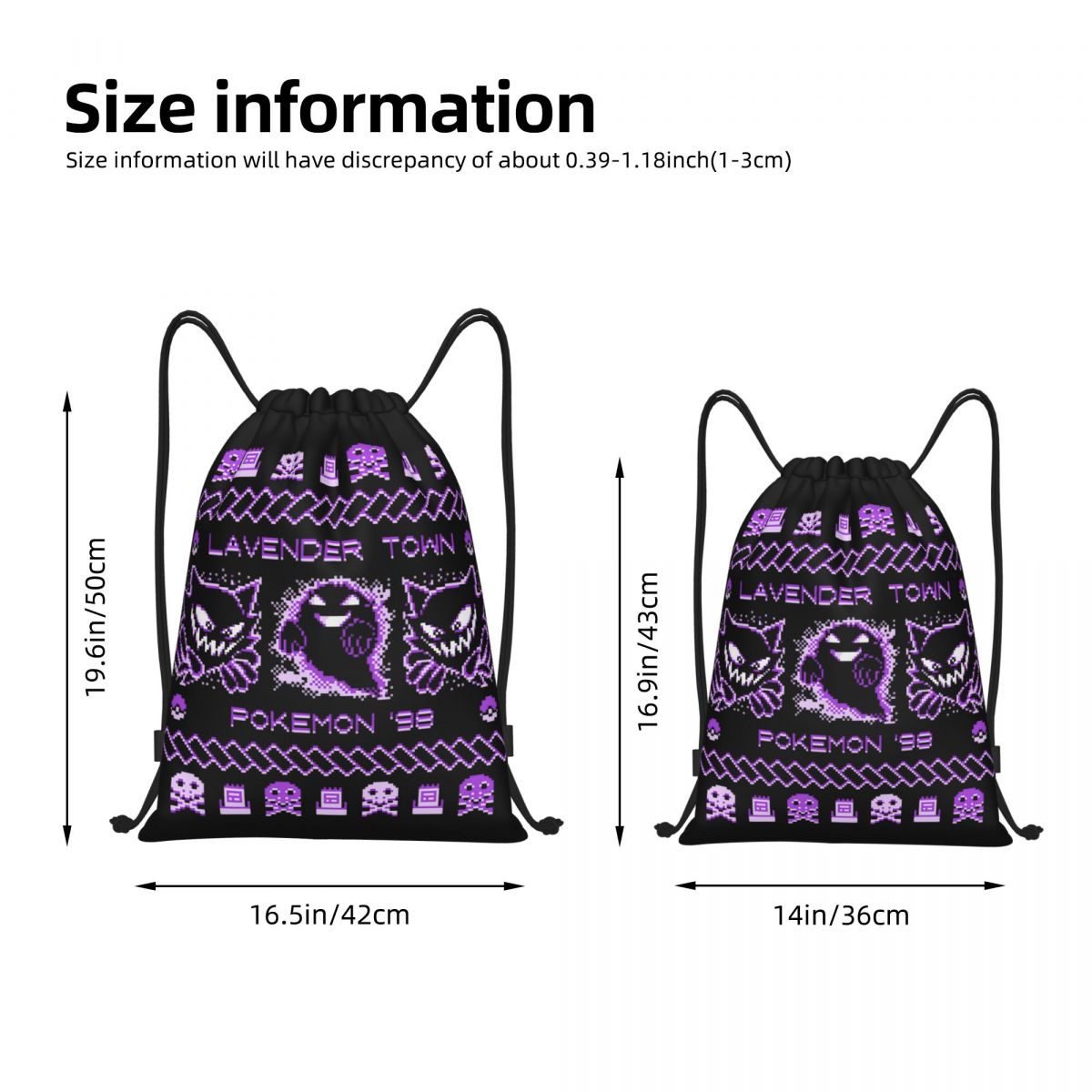 Lavender Town Christmas Backpa – обзор и цена Drawstring Gym Bag