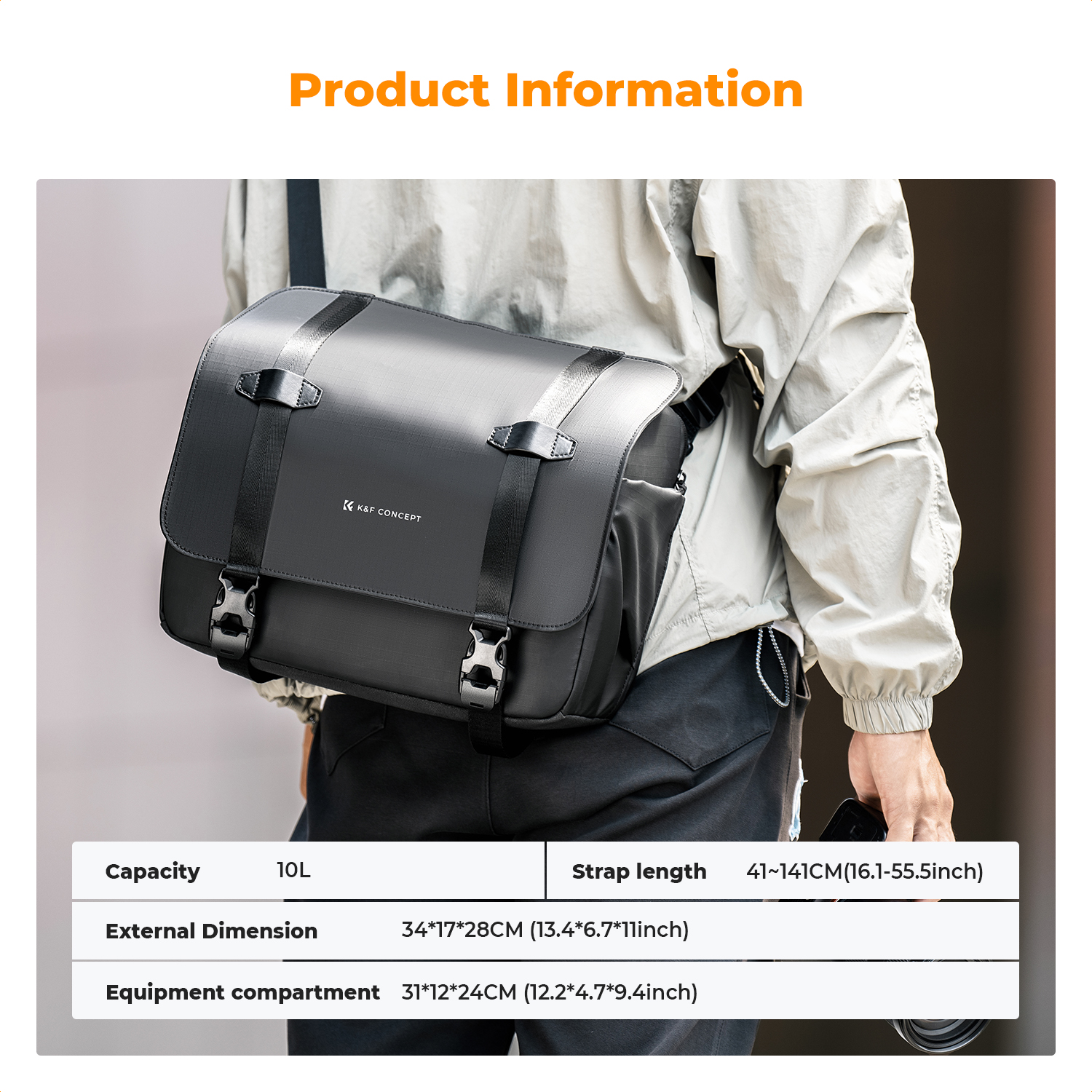 K&F CONCEPT 10L Camera Sling B – обзор и цена Sling Backpack Shoulder
