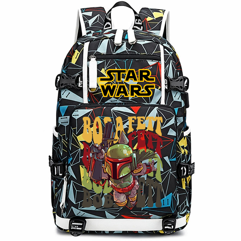 Star Wars Boba Fett Print Stud – обзор и цена School Backpack Teen