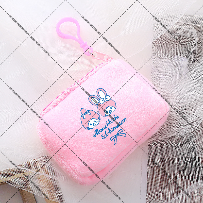 Monchhichi Coin Zipper Bag Pri – обзор и цена Mini Backpack Purse