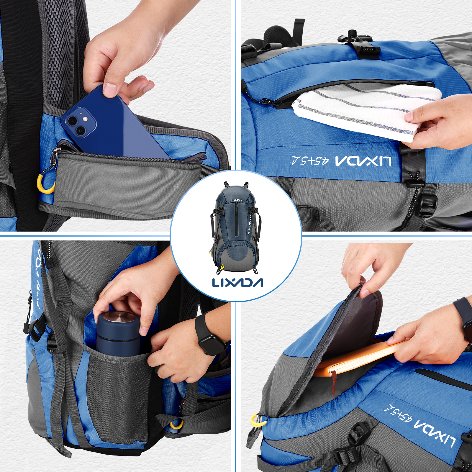 Lixada 50L Large Waterproof Tr – обзор и цена Rain Cover Backpack