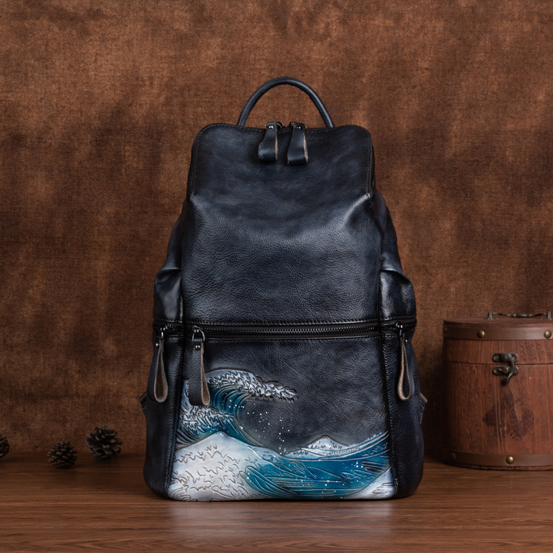 Genuine Real Soft Leather Wome – обзор и цена Leather Backpack Vintage