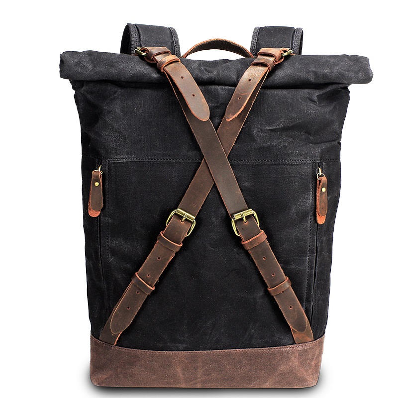 Retro Canvas Leather Backpacks – обзор и цена Leather Backpack Vintage